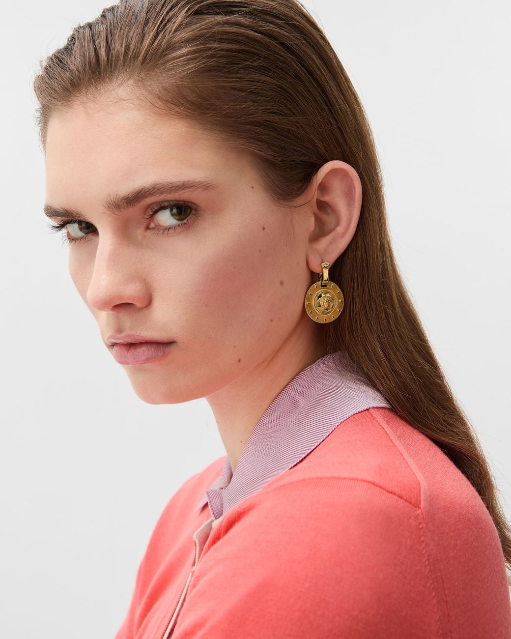 Irradia Pendientes Versace de color Metallic