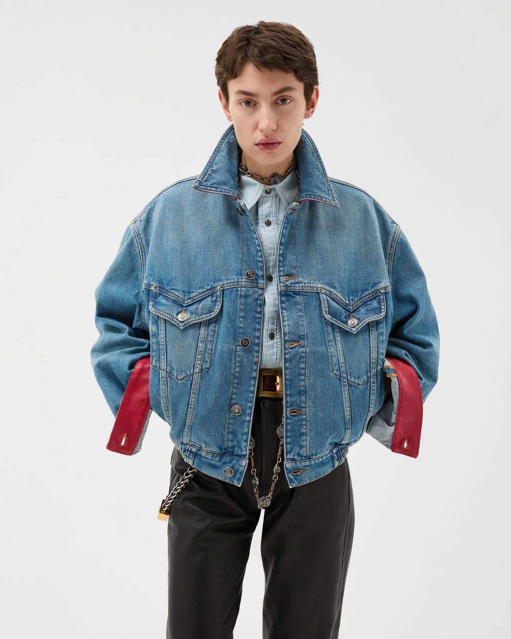 Versace Blue Denim Blouson