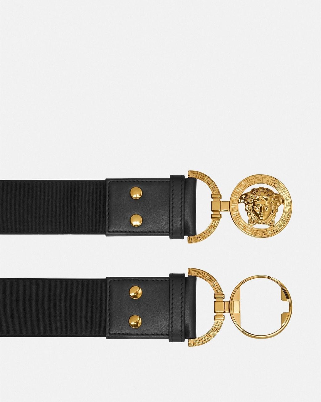 Versace White Medusa '95 Leather Belt 4 Cm