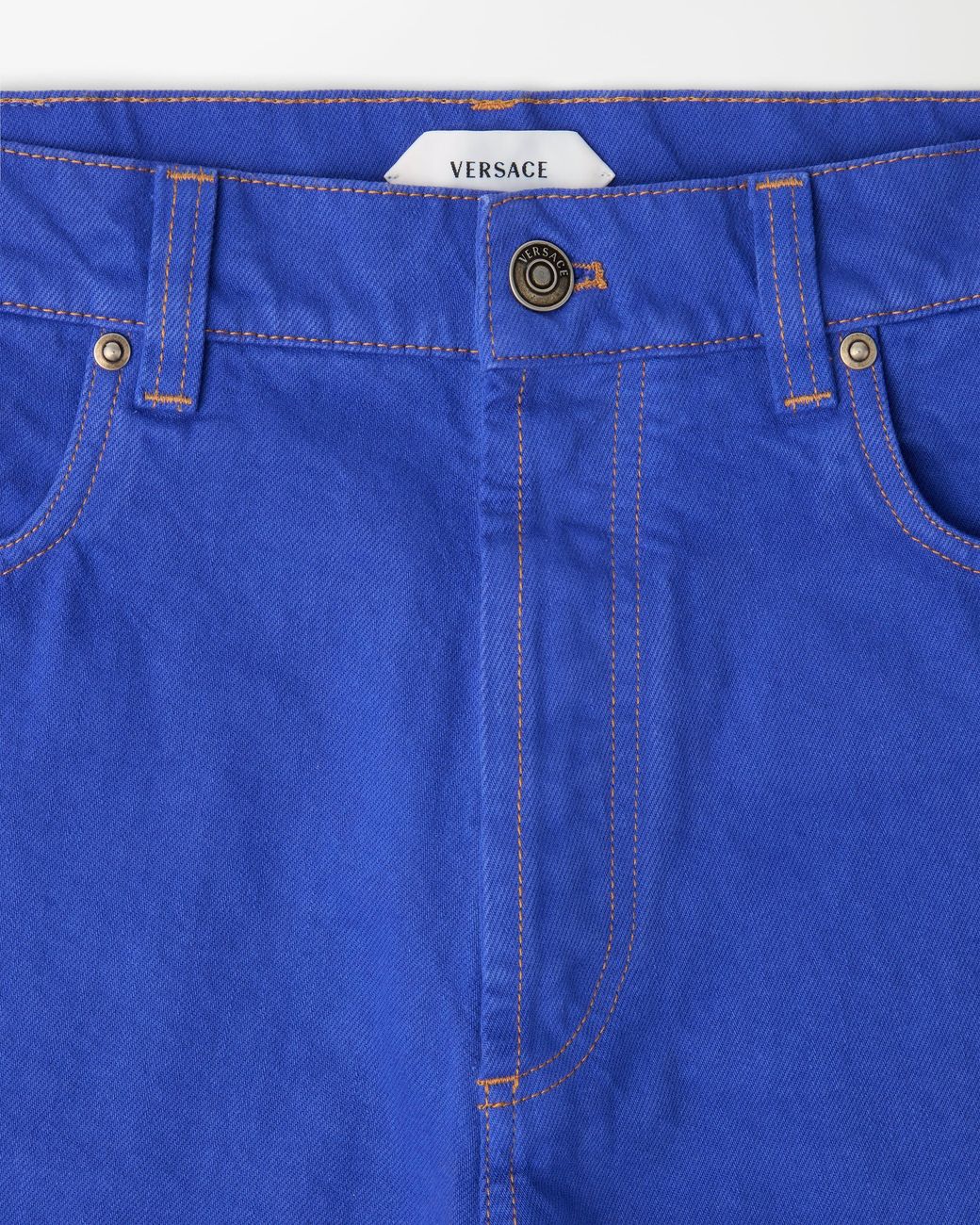Straight Jeans Versace de hombre de color Blue