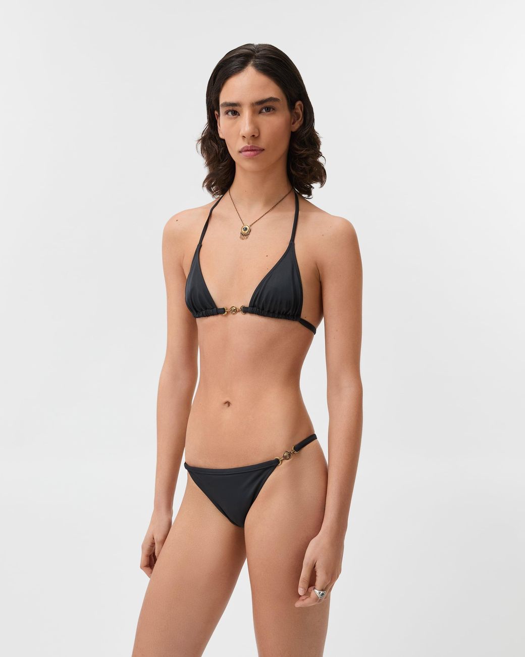 Versace Black Bikini Bottoms