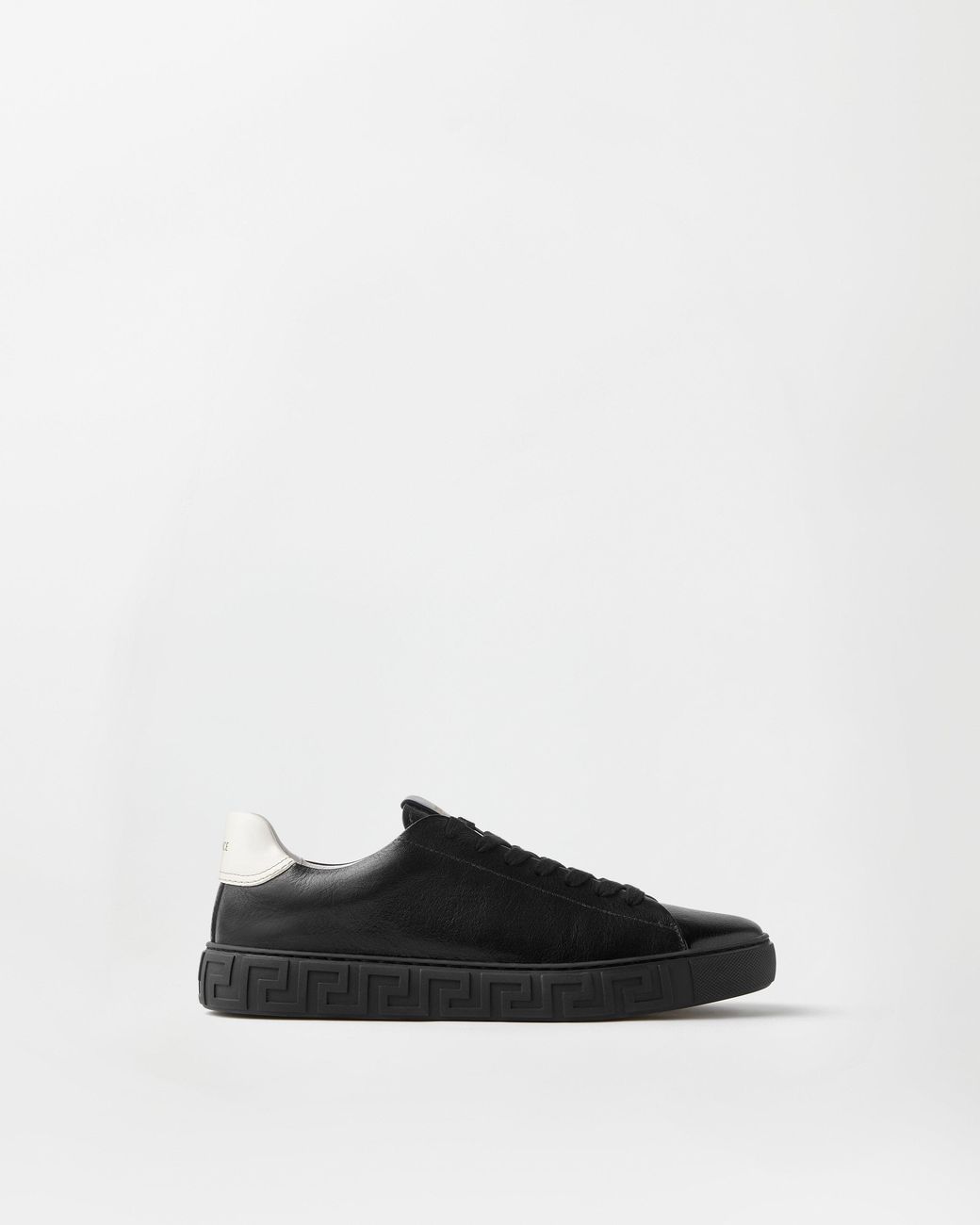 Versace White Greca Leather Sneakers for men