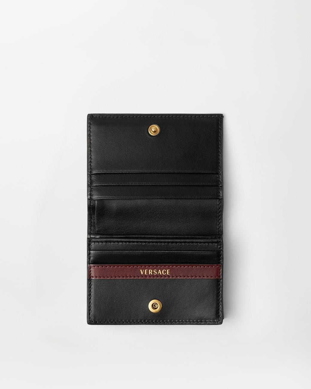 Versace White Roomy Leather Wallet