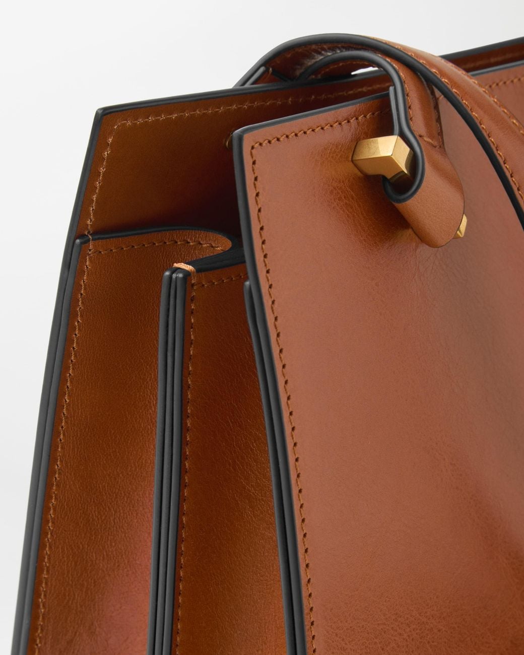 Versace Brown Severine Leather Tote