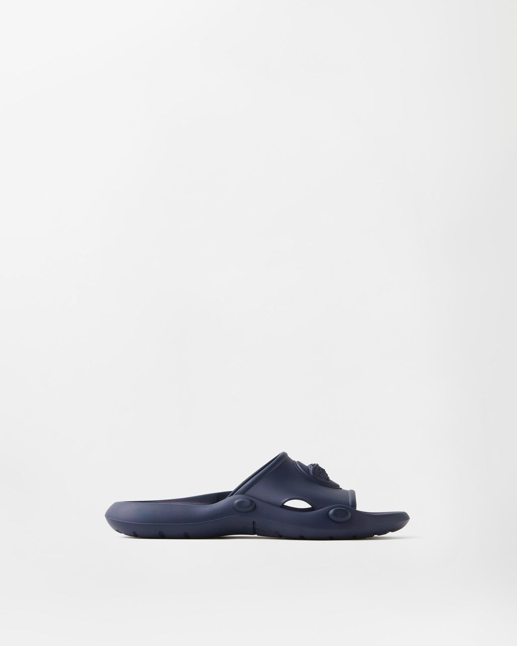 Versace Blue Nettuno Rubber Slides for men
