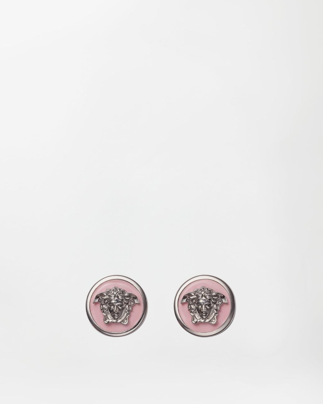 Versace White Medusa Earrings