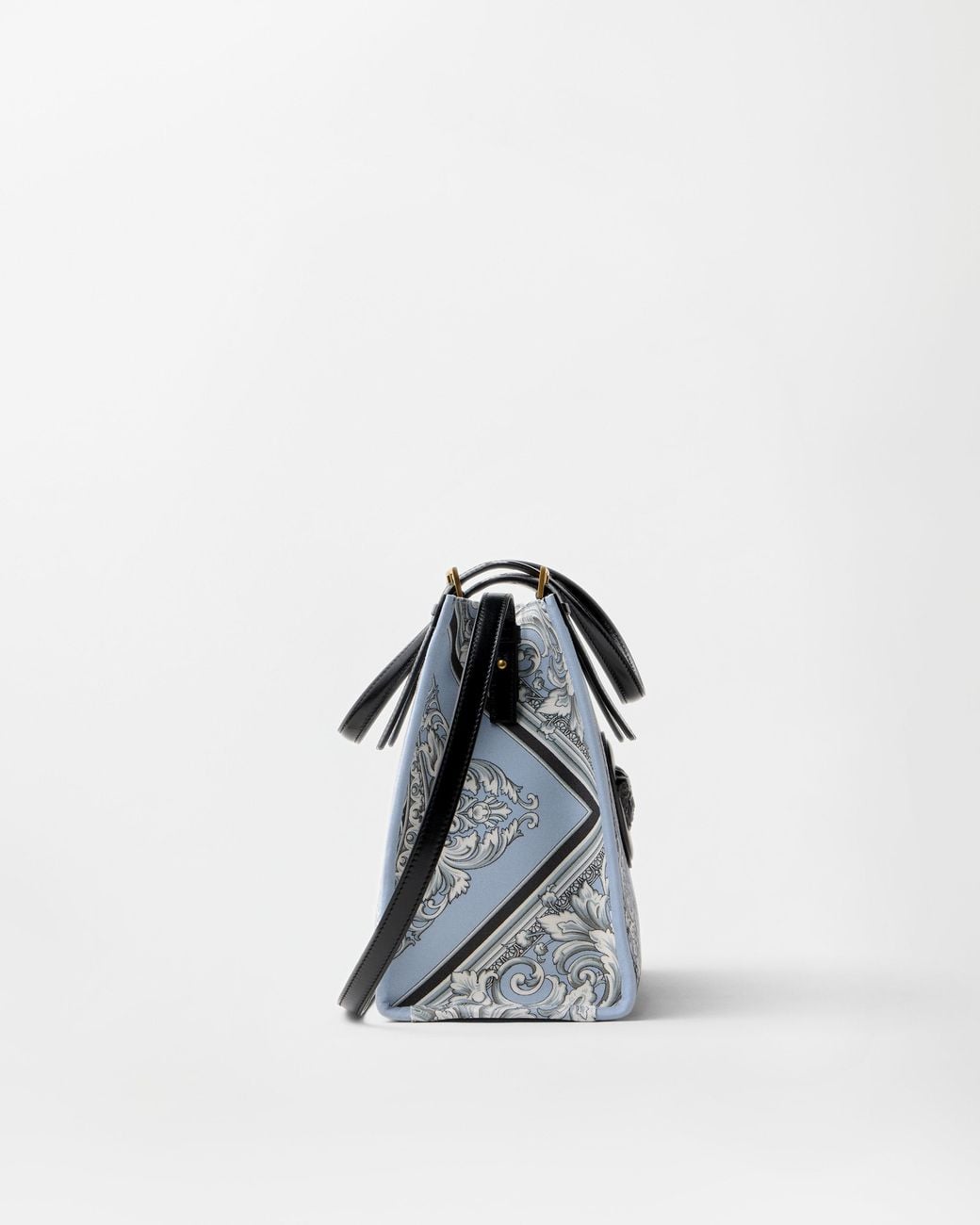Versace Gray Rivière Printed Canvas Tote