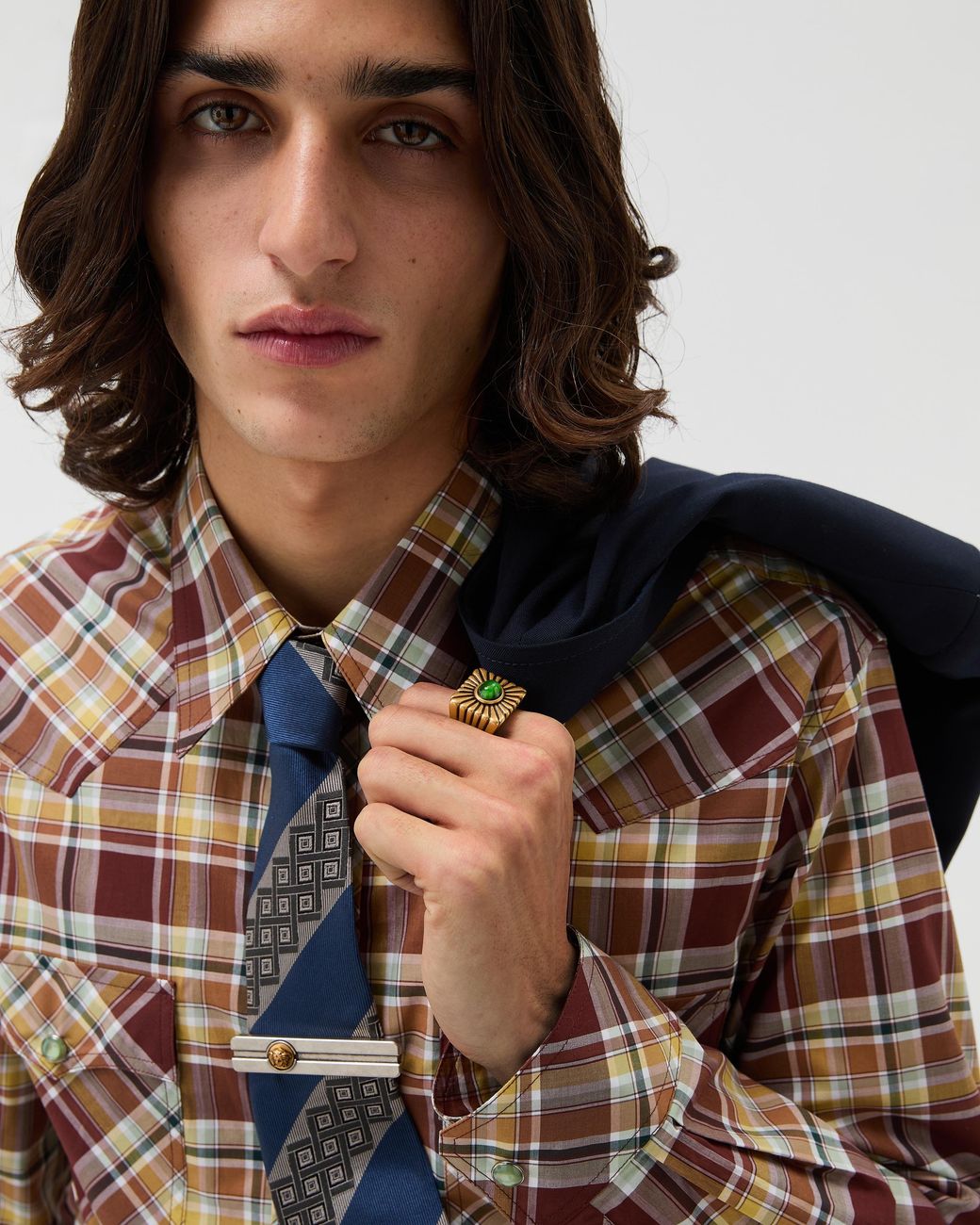 Versace Metallic Circe Ring