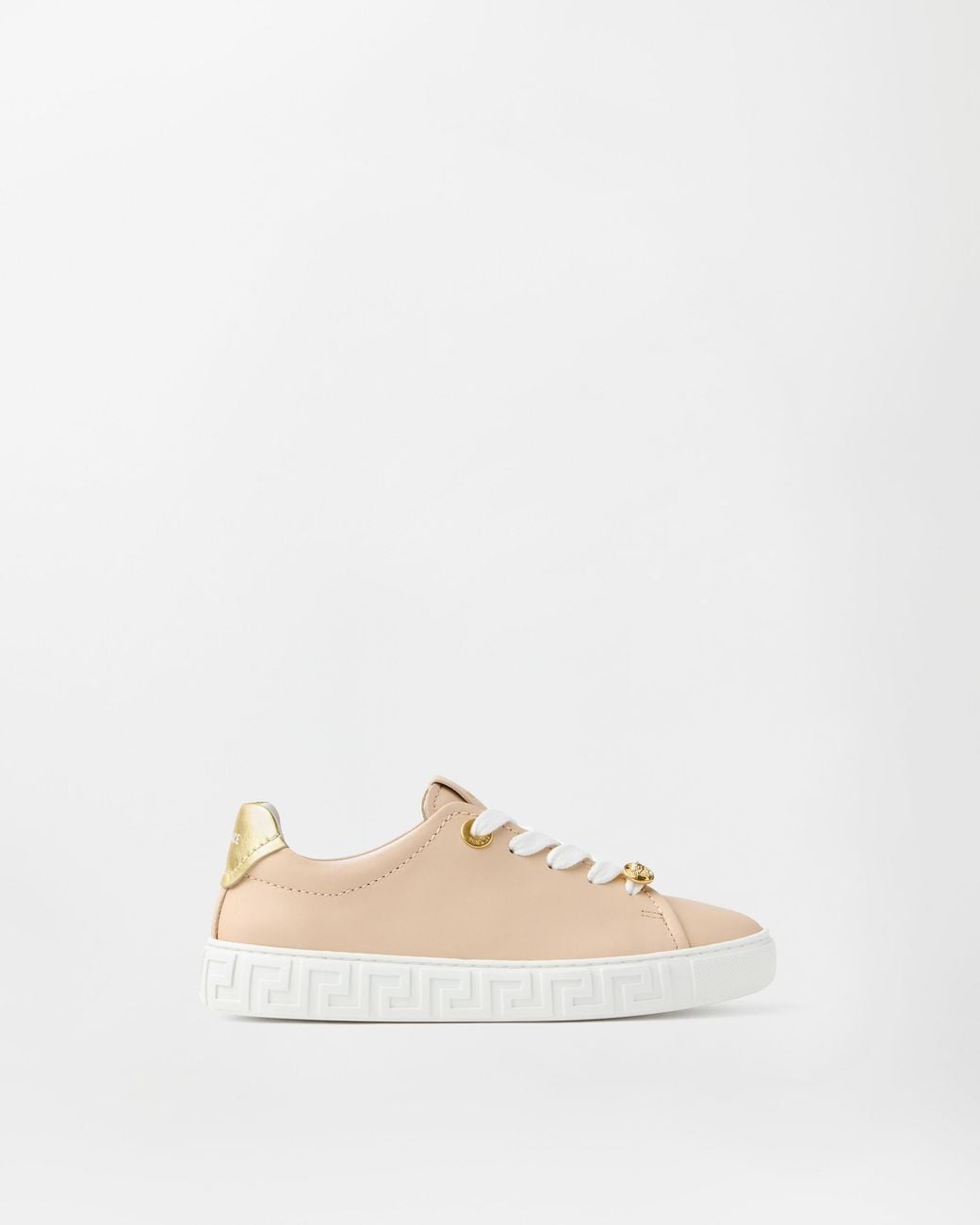 Greca Baskets En Cuir Versace en coloris White
