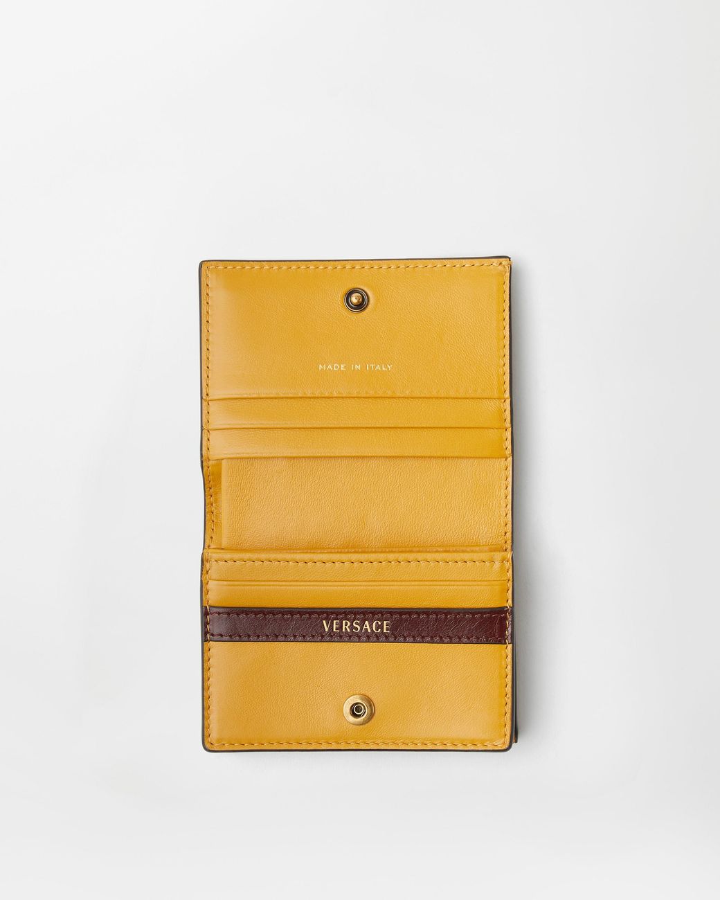 Versace Yellow Emblème Leather Wallet