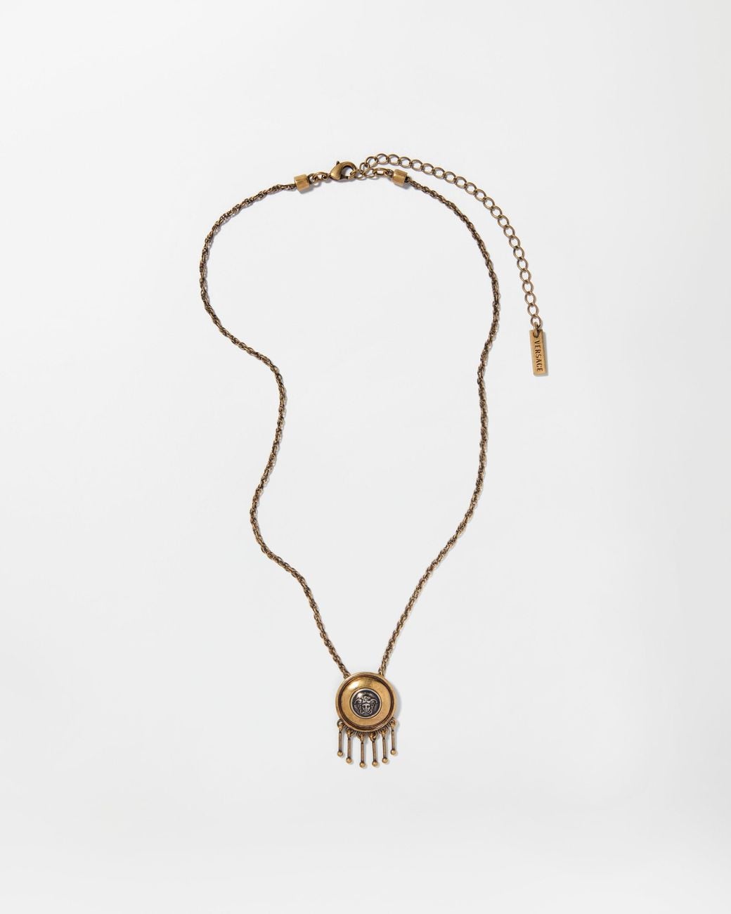 Versace White Scudo Necklace