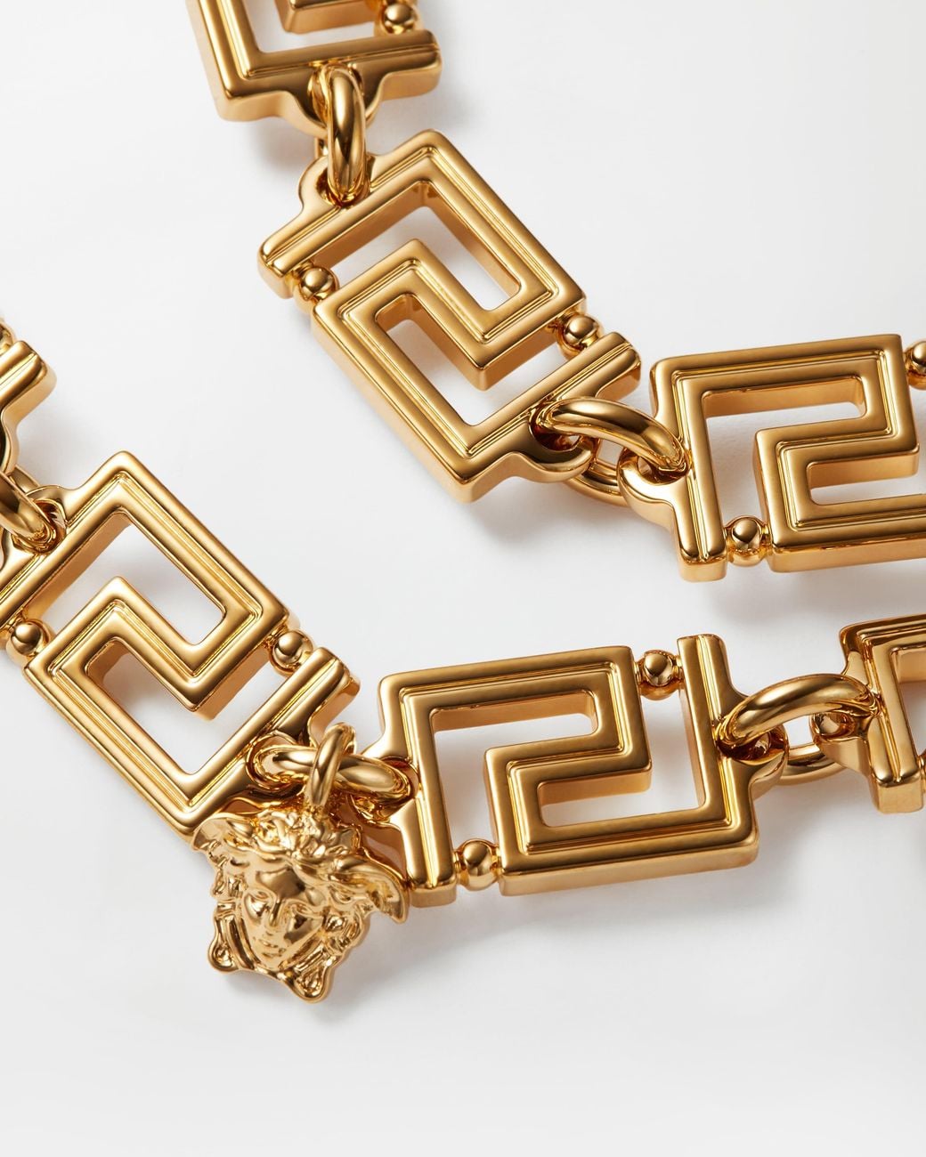 Versace Metallic Greca Necklace