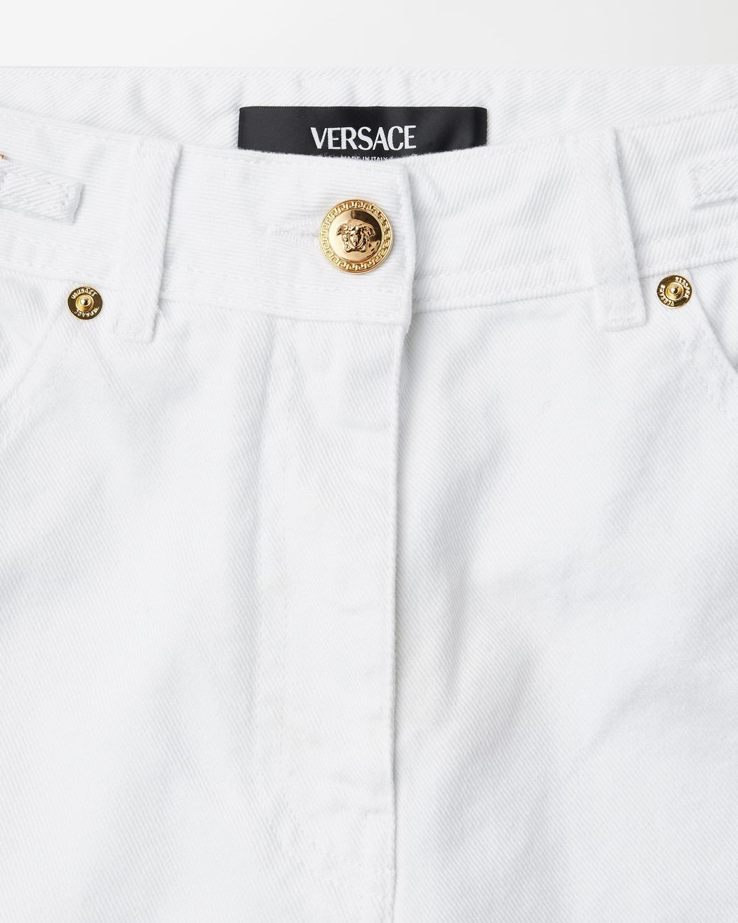 Versace White Medusa '95 Regular-fit Jeans