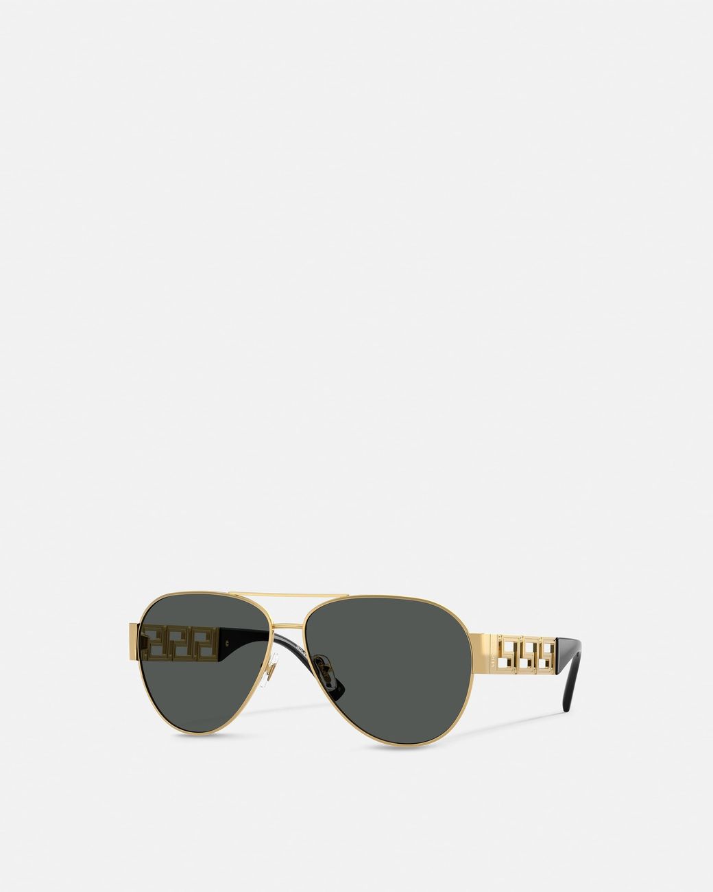 Versace Multicolor Greca Pilot Sunglasses for men