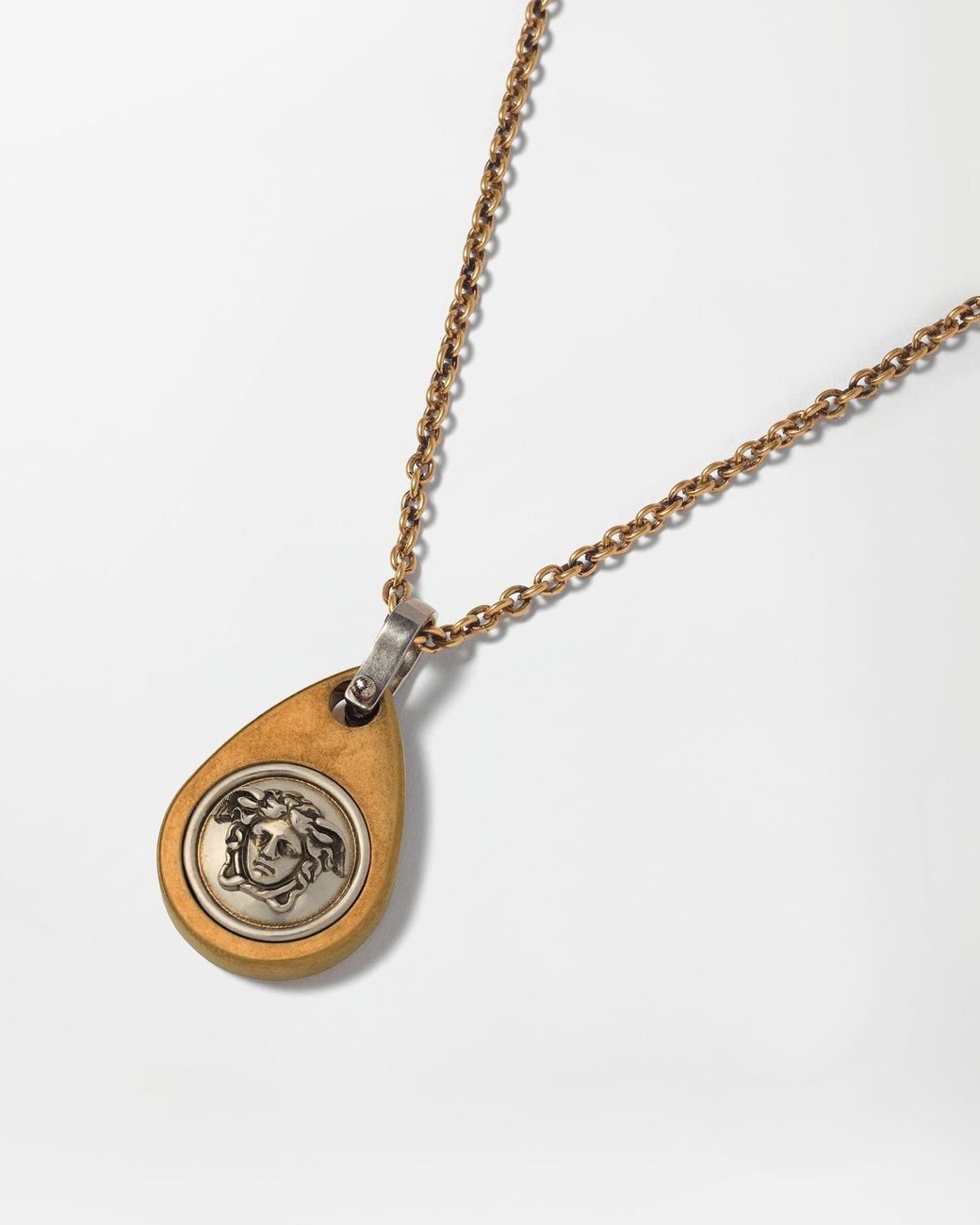 Medusa Collar Versace de hombre de color White