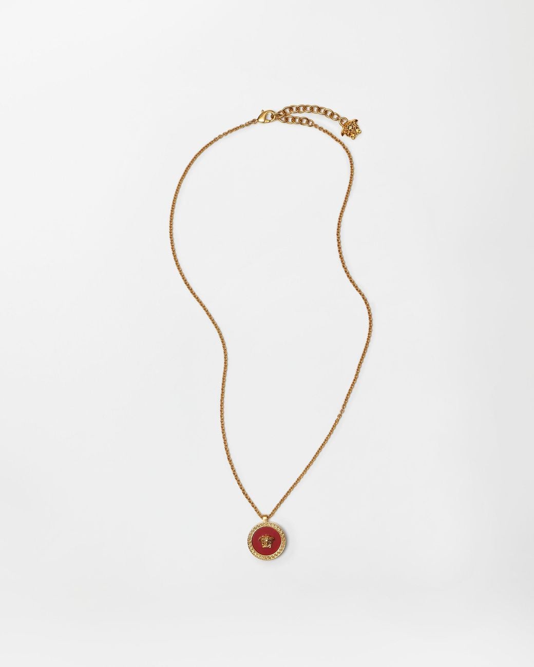 Versace White Medusa Necklace for men