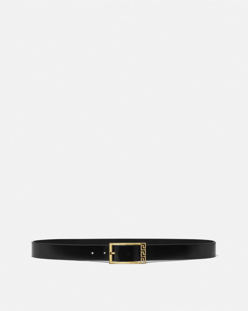 Versace White Greca Leather Belt 1.2" for men