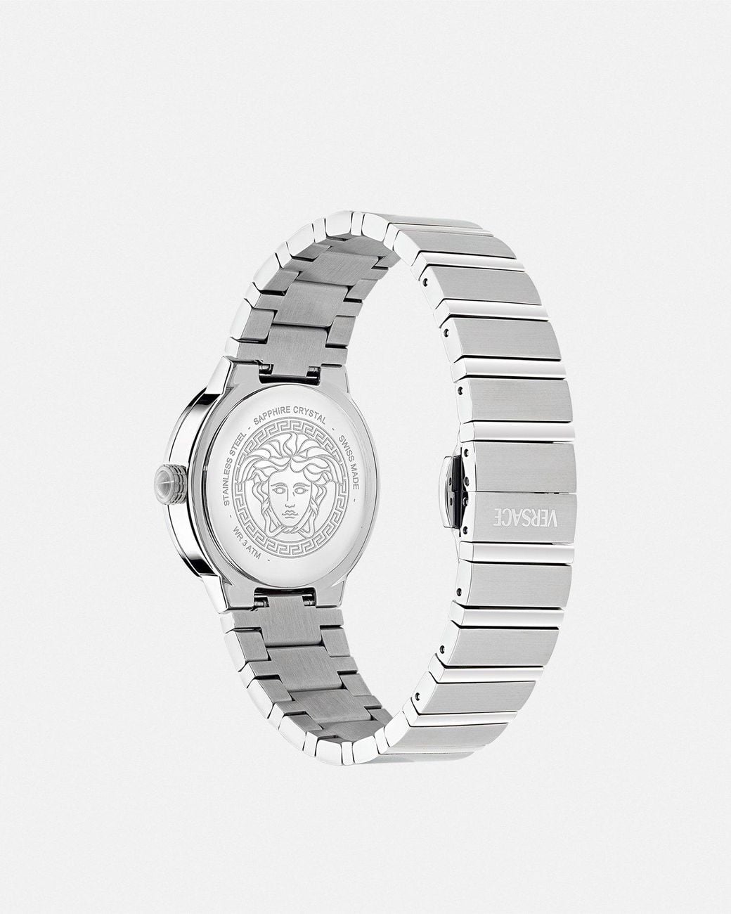Versace White Greca Logo Pearl Watch