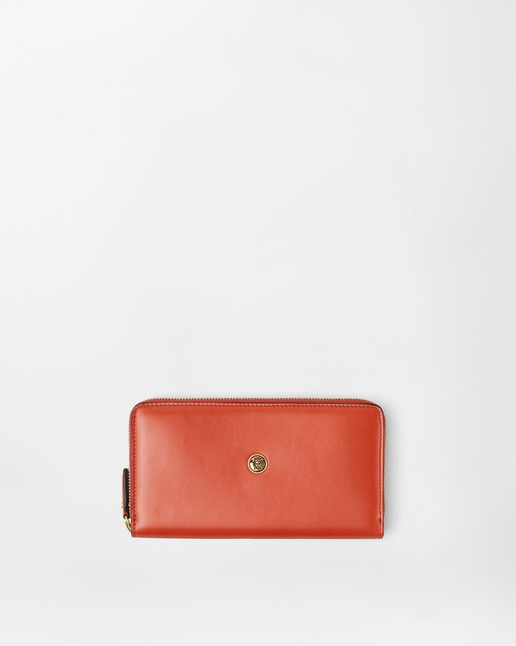 Versace Red Emblème Leather Wallet