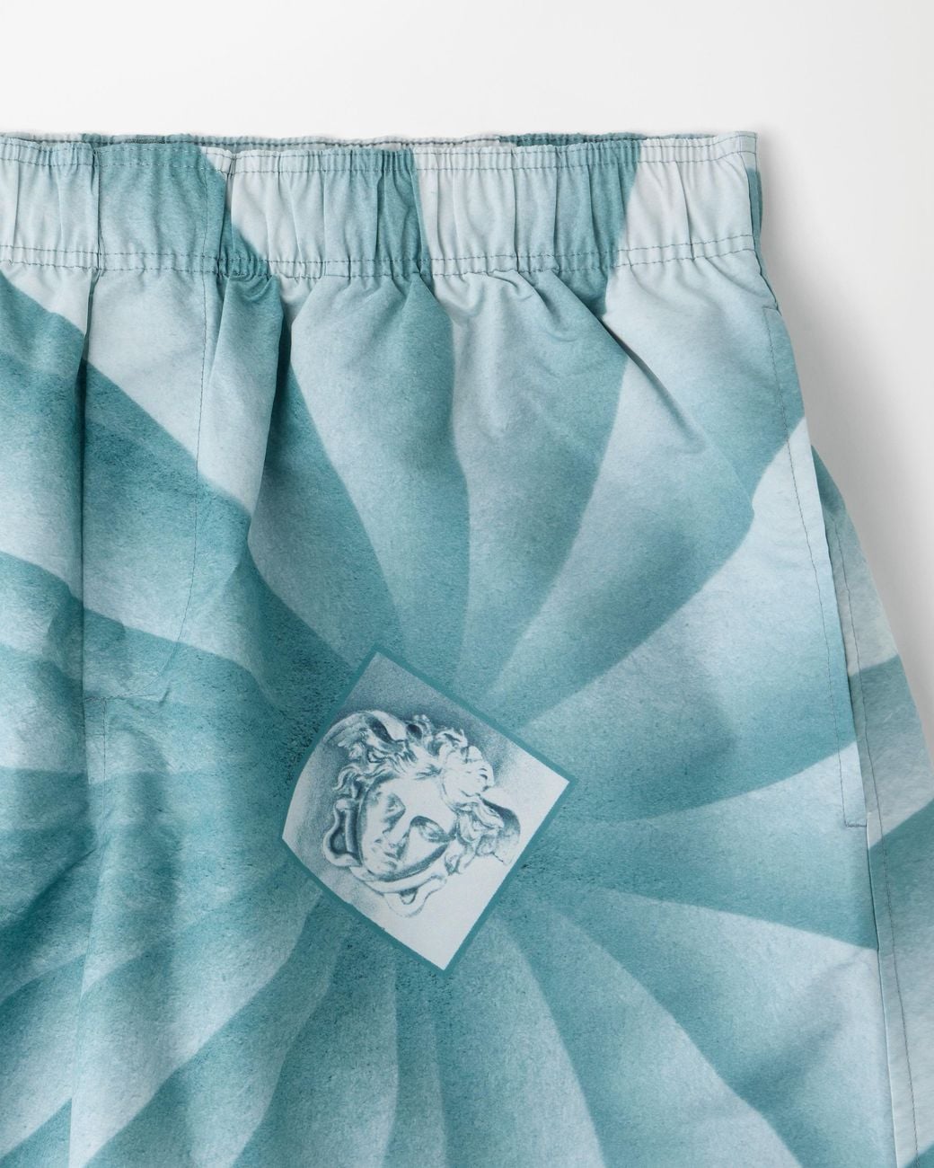 Versace Blue Printed Boardshorts for men