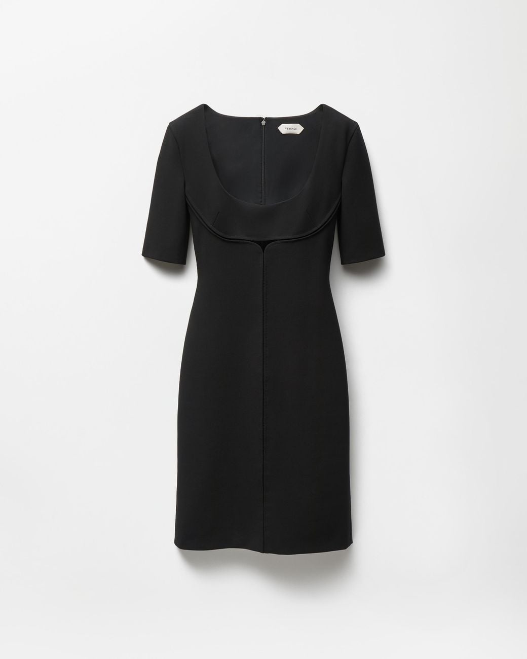 Versace Black Viscose-Jersey Midi Dress