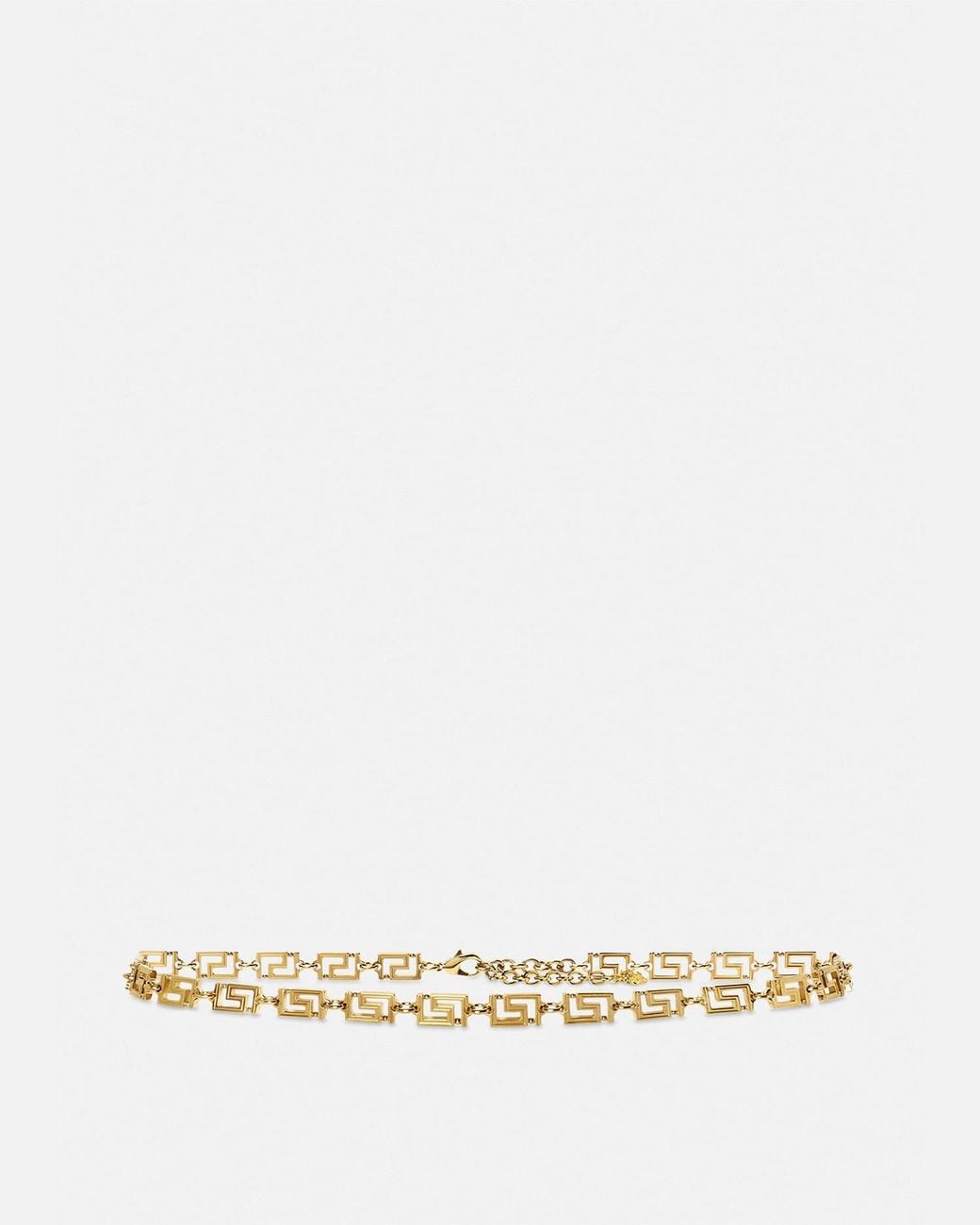 Versace Natural Greca Goddess Chain Belt 1.5 Cm