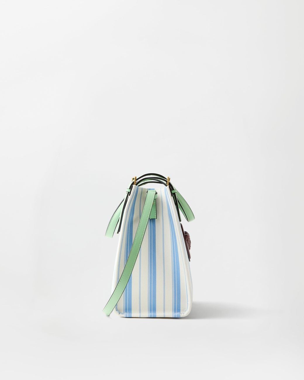 Versace Blue Rivière Printed Canvas Tote