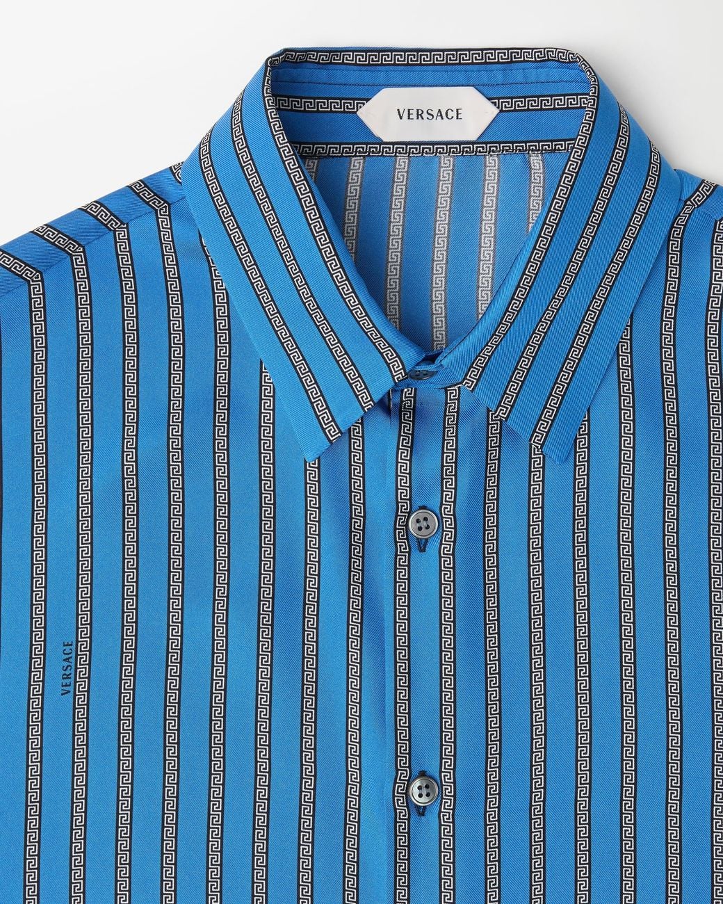 Camicia Regular di Versace in Blue da Uomo