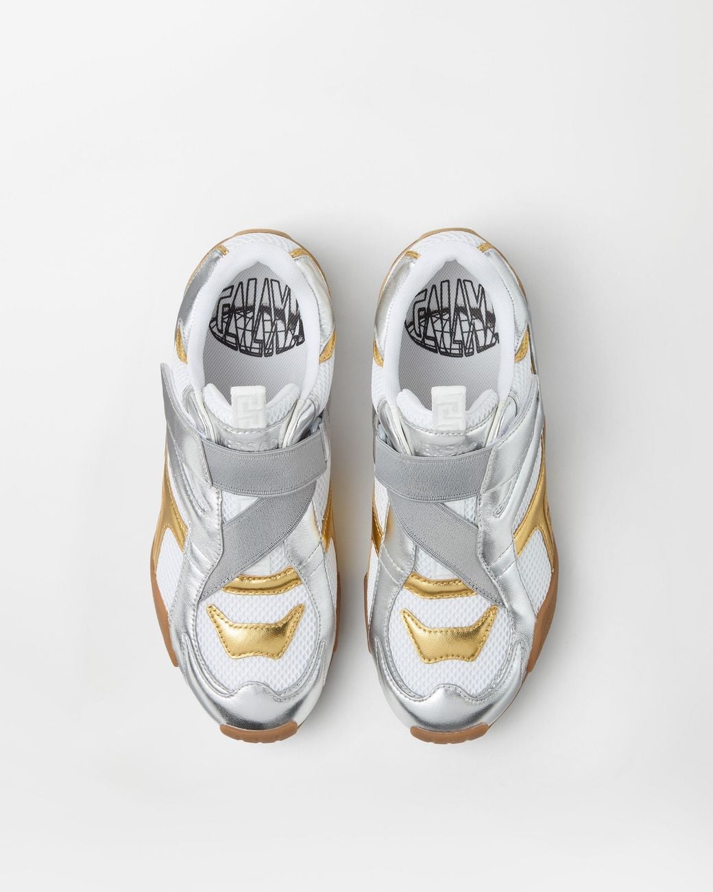 Galaxia Zapatillas Metalizadas Versace de color White
