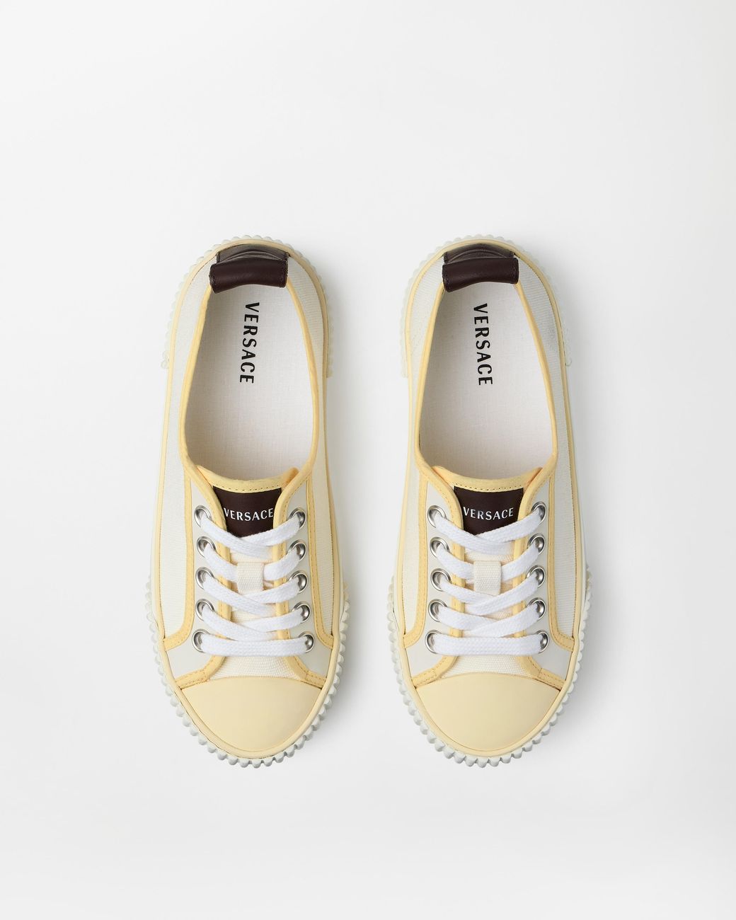 Versace White Goliath Canvas Sneakers