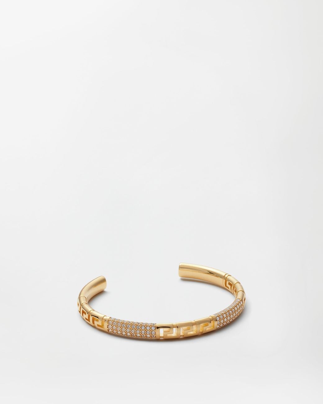 Versace White Greca Crystal Bracelet