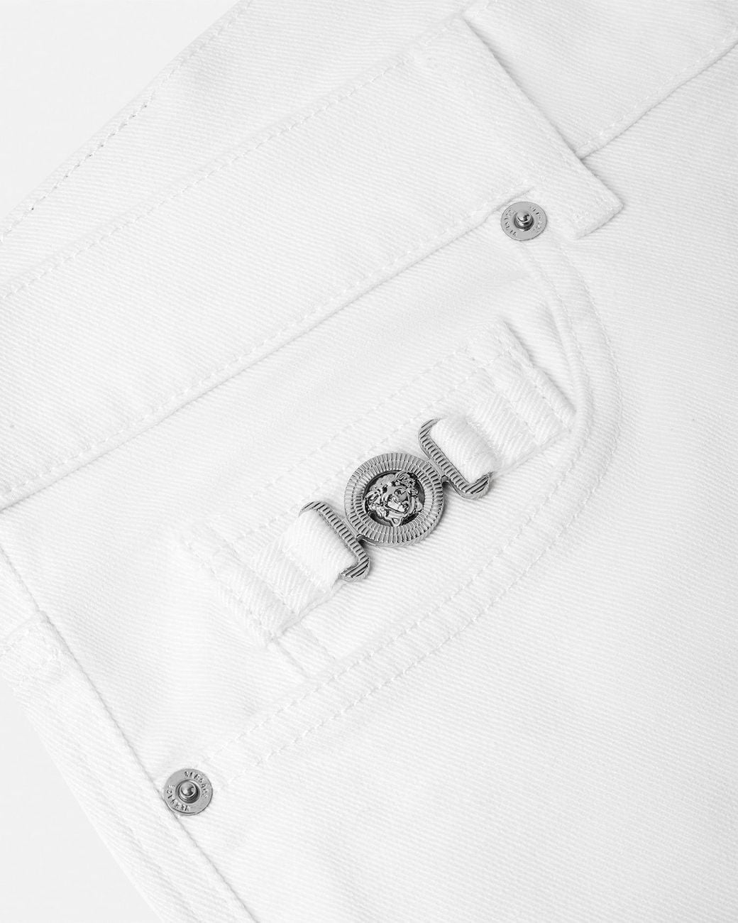 Versace White Slim Jeans for men