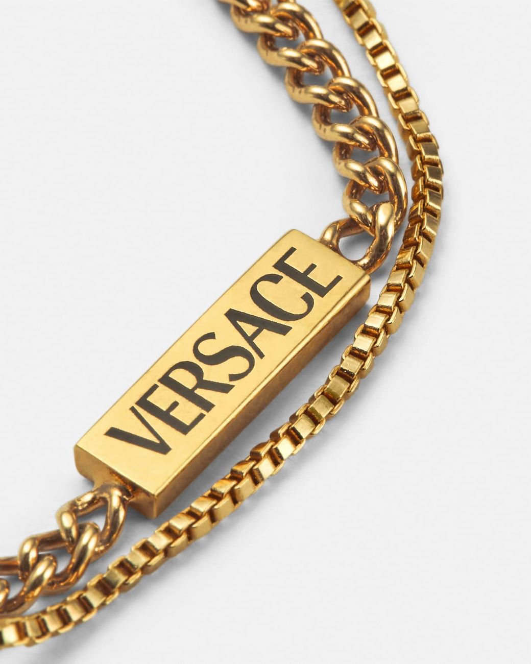 Versace Metallic Safety Pin Bracelet