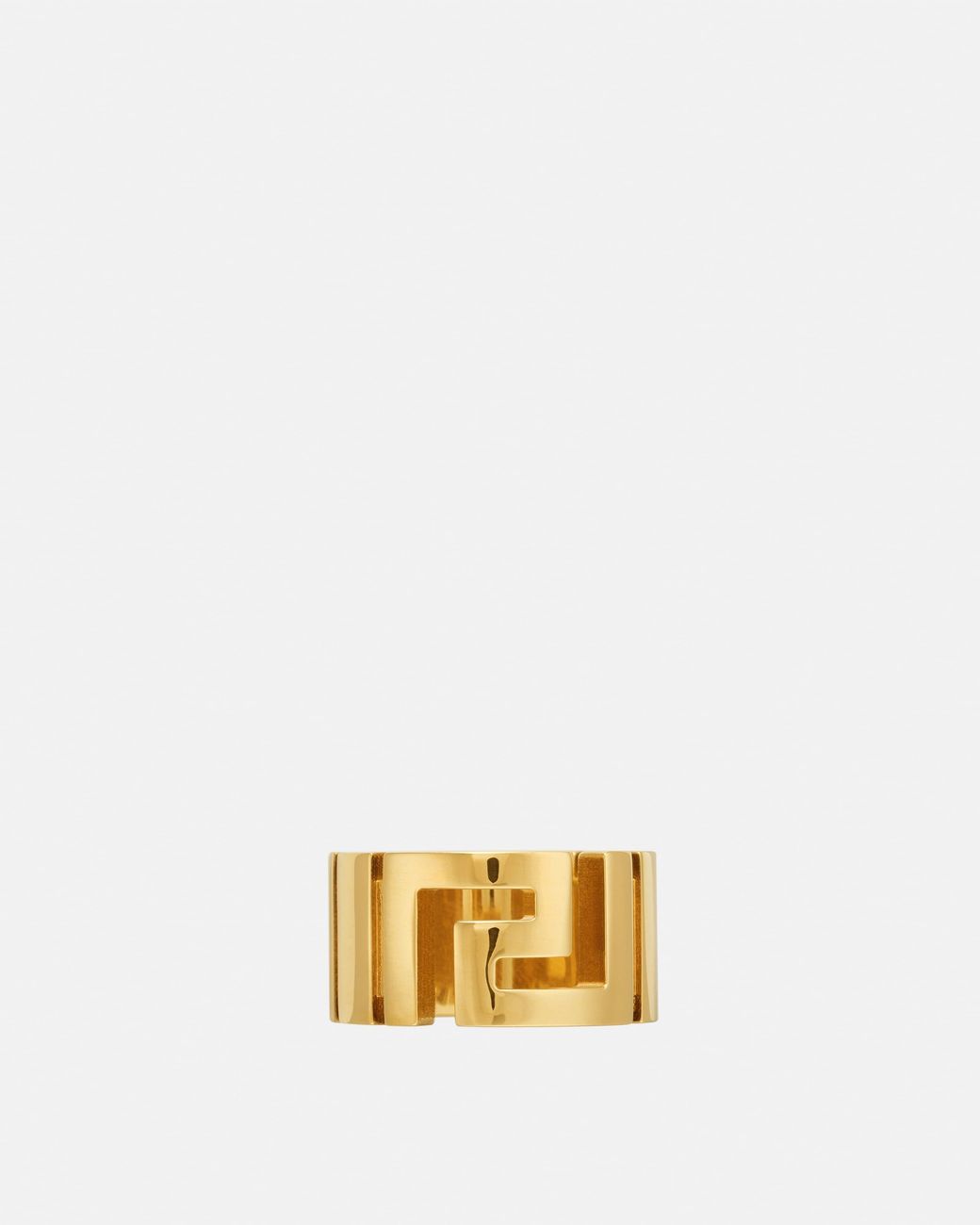Versace Metallic Greca Ring