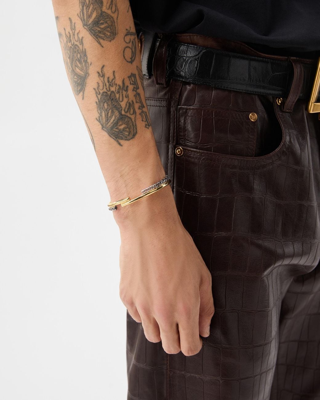 Versace White Greca Bracelet