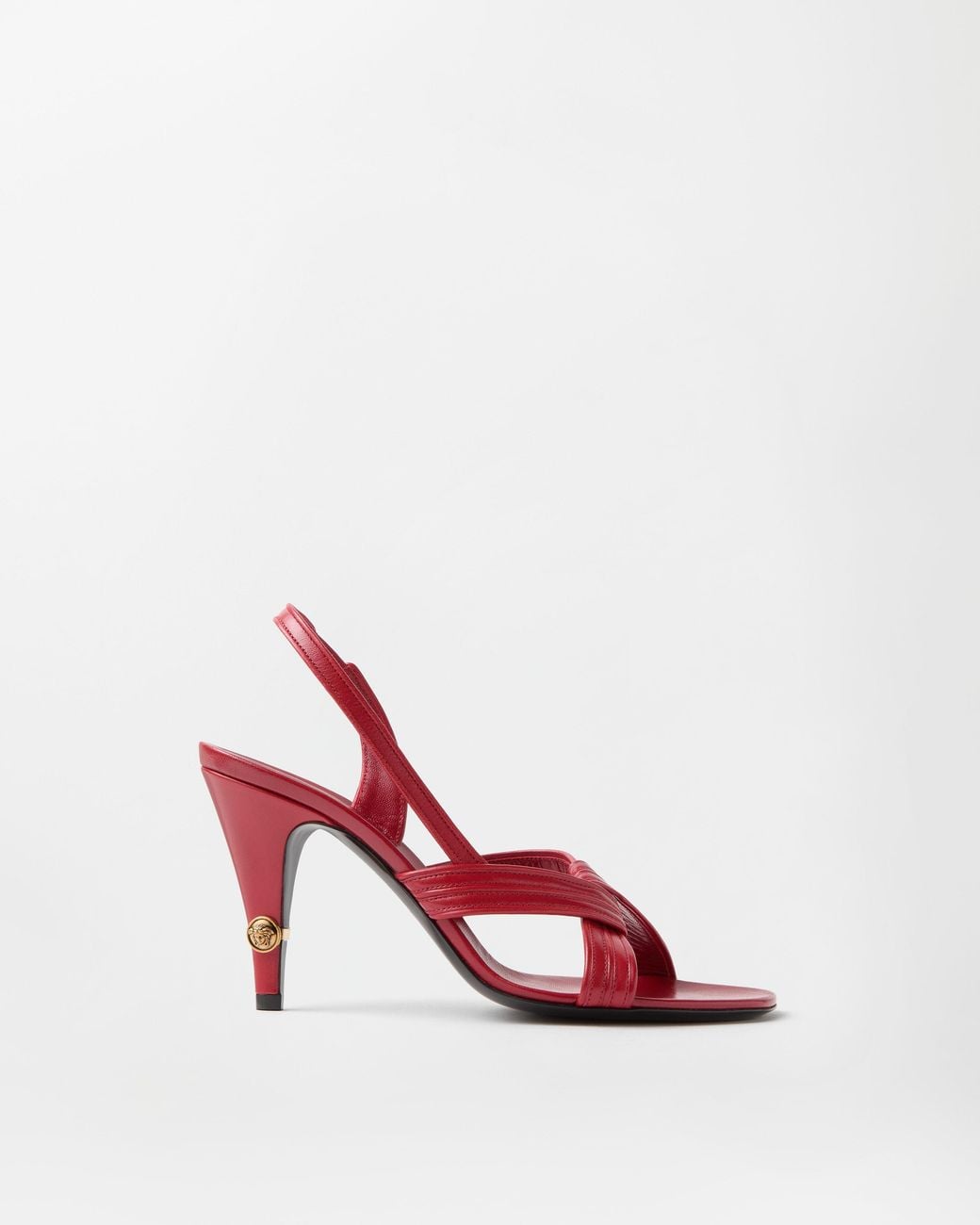 Versace Red Gianni Nappa Sandals 90 Mm