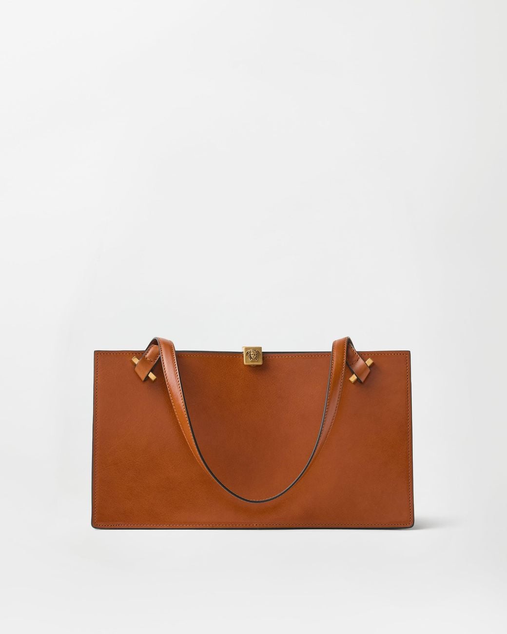 Versace Brown Severine Leather Tote