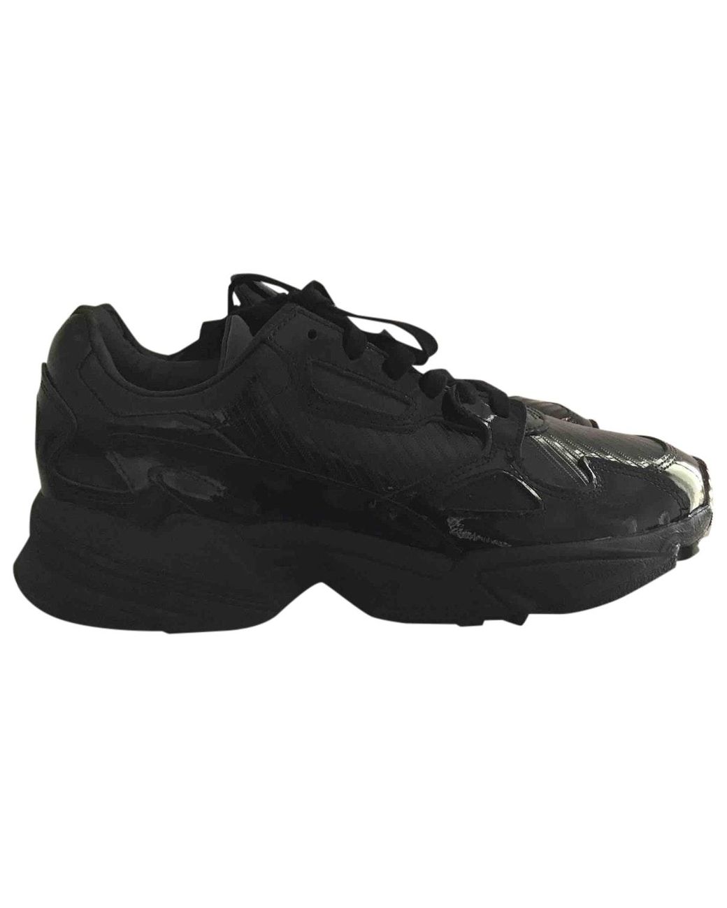 adidas Falcon Leather Trainers in Black - Save 13% - Lyst