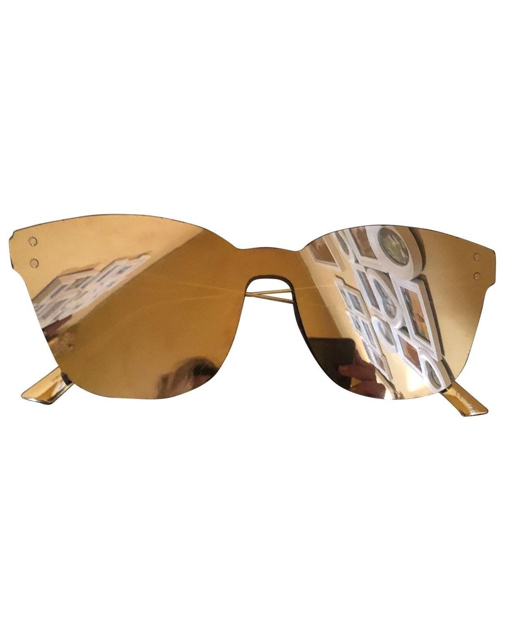 Dior Color Quake 2 Oversized Sunglasses in Gold (Metallic) Lyst