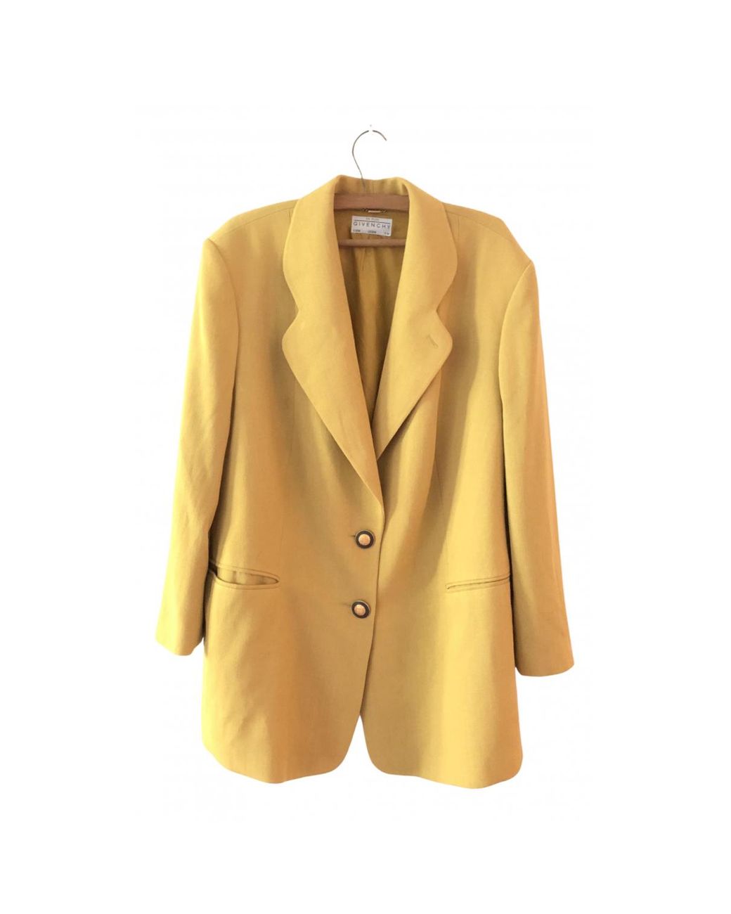 Givenchy Wool Blazer in Yellow - Lyst