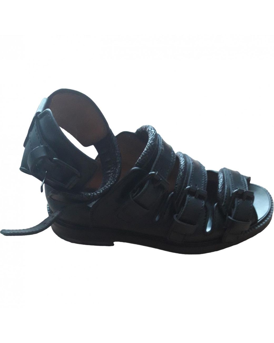 Givenchy Leather Sandals in Black for Men - Lyst