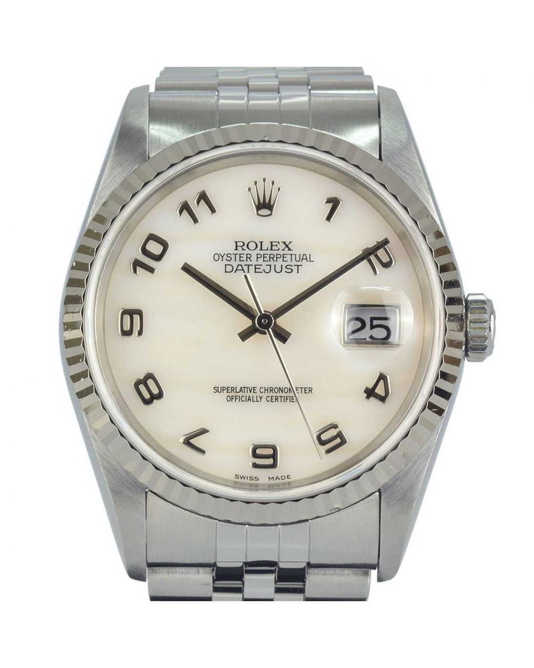 rolex datejust 36mm silver dial