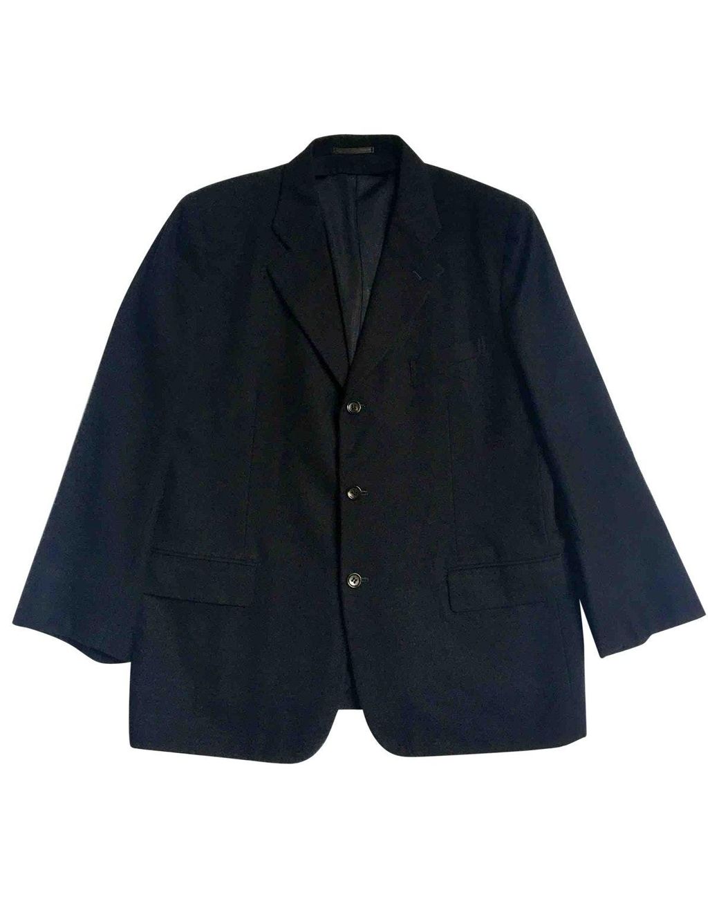 Comme des Garçons Blue Wool Jacket for Men - Lyst