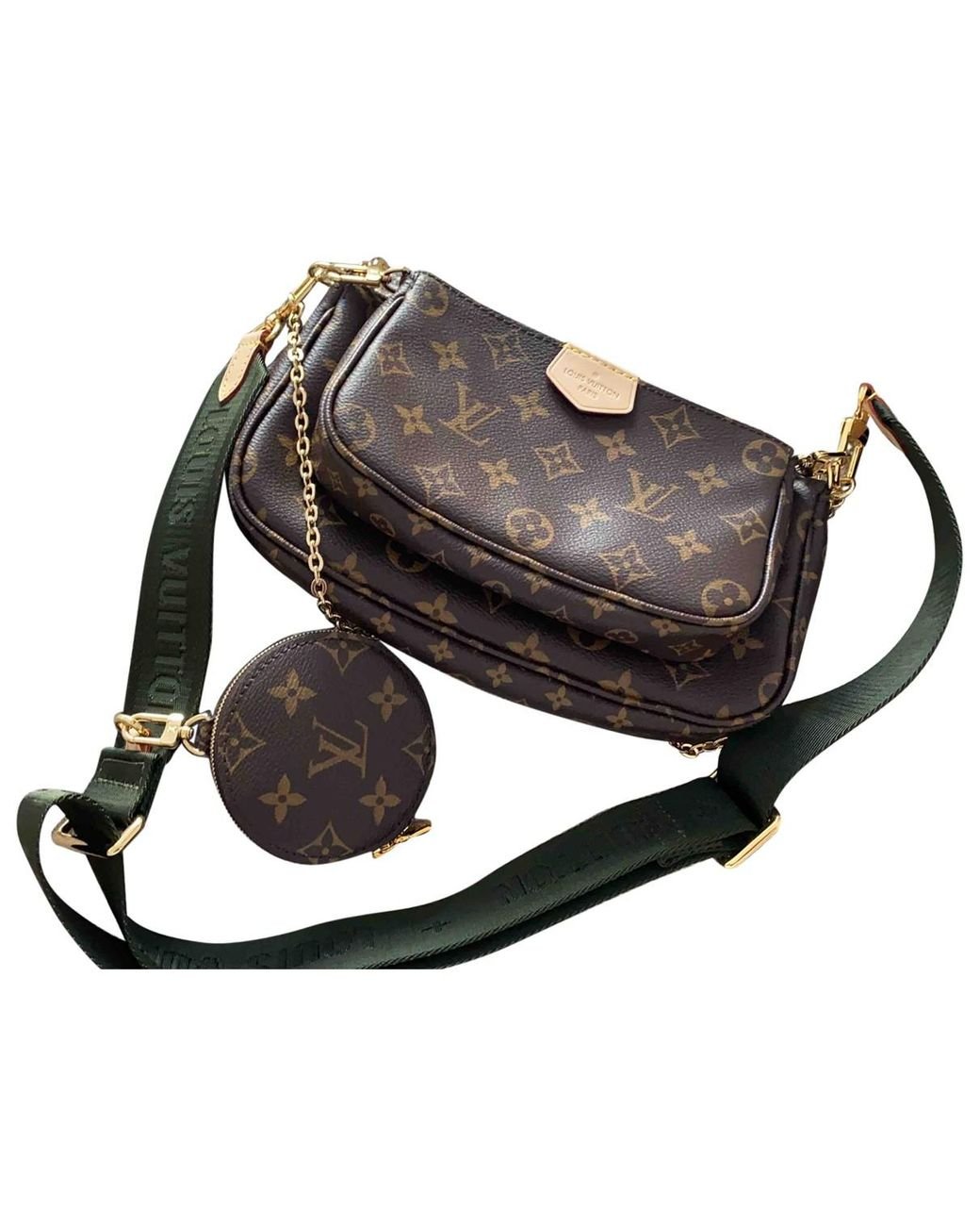 Louis Vuitton Multi Pochette Accessoires Cloth Crossbody Bagel