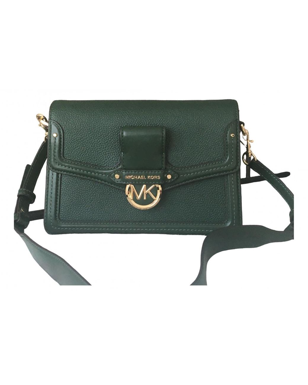 Michael Kors Leather Handbag in Green Lyst