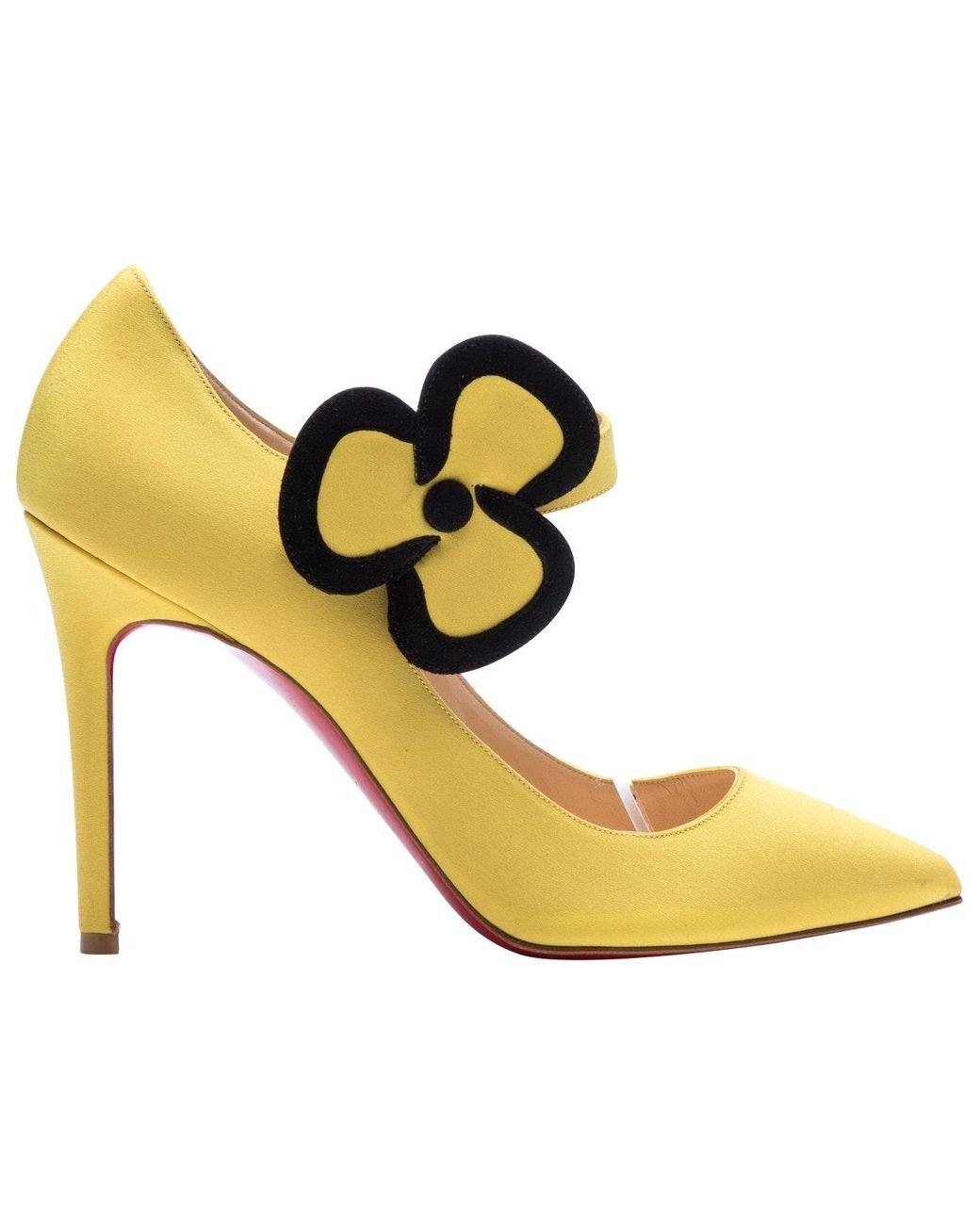 Christian Louboutin Cloth Heels in Yellow Lyst