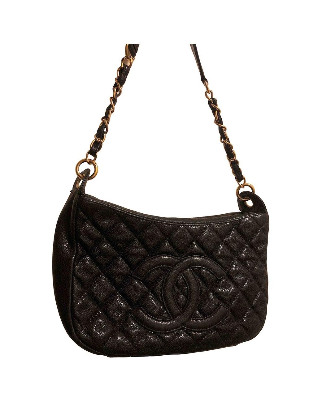 Chanel Leather Handbag in Black Lyst