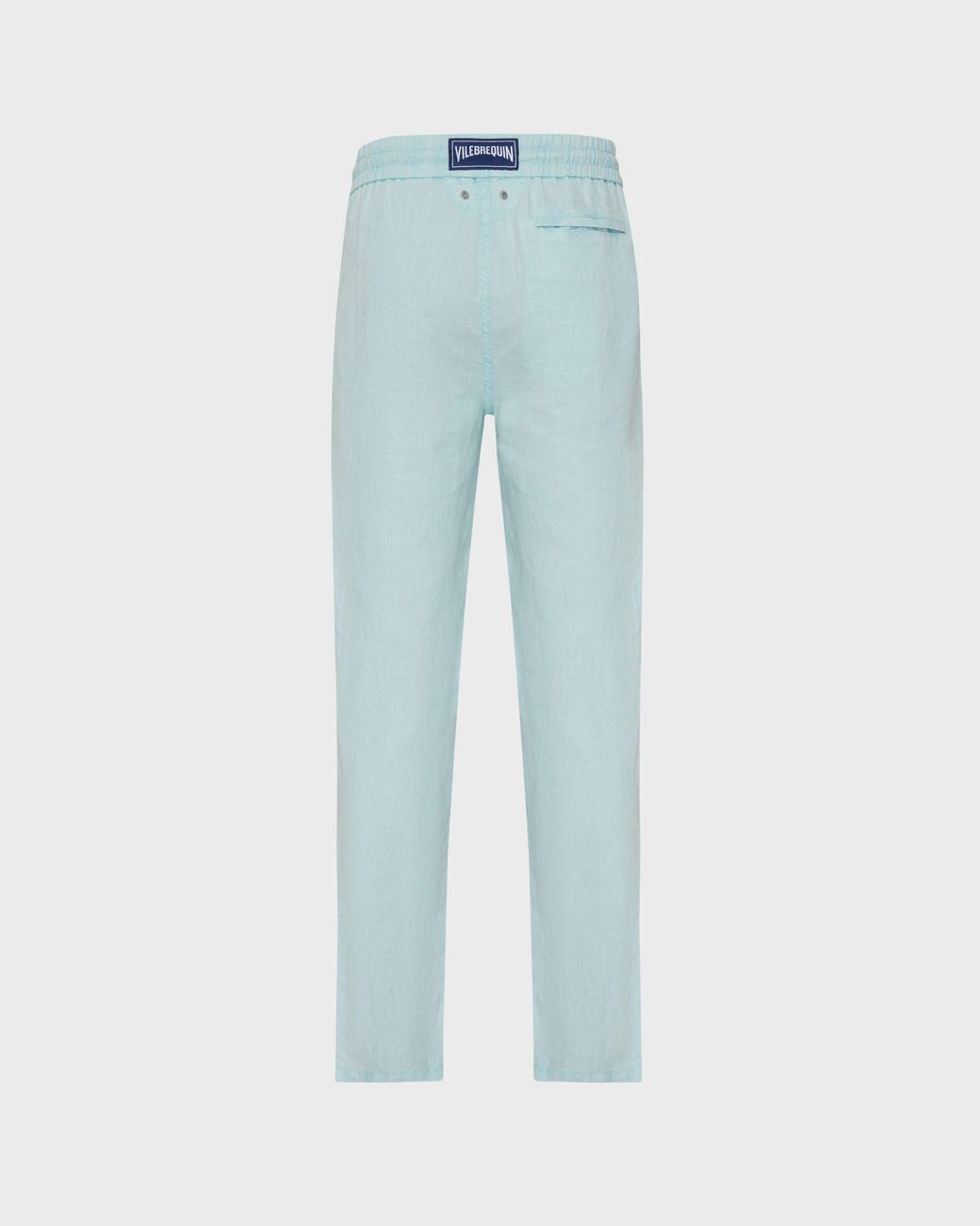 Vilebrequin Blue Linen Pants Regular Fit Natural Dye for men