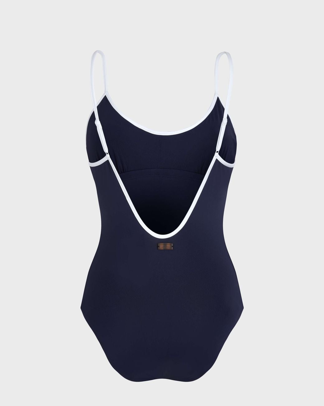 Vilebrequin Blue Low-Back One-Piece Swimsuit Solid