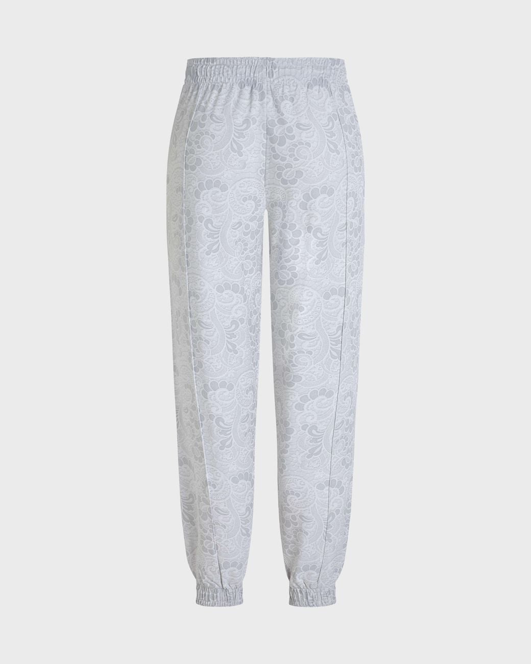 Vilebrequin Blue Viscose Pants Trompe-L'Ail Guipure Print